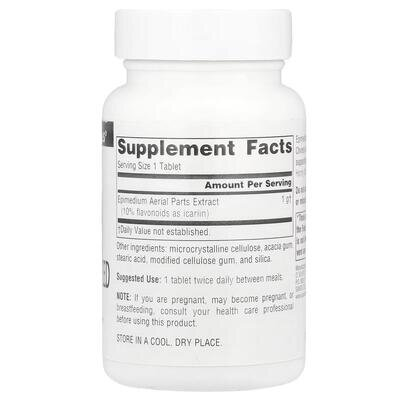 Підтримка сексуального здоров'я (Горянка) Source Naturals Horny Goat Weed (Epimedium) 1000 мг, 30 таблеток