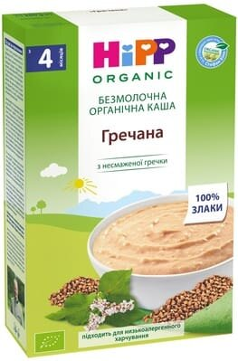 Каша безмолочна HiPP органічна Гречана, з 4 місяців, 200 г