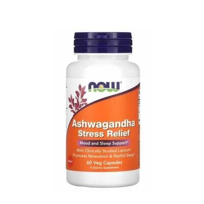 Ашваганда Стрес Реліф Now Ashwagandha Stress Relief вег. капсули №60