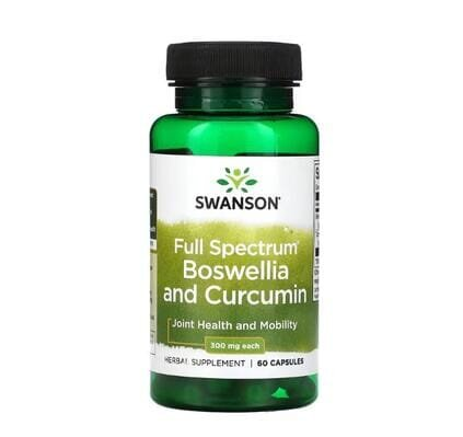 Босвелія з Куркуміном Swanson Boswellia & Turmeric, 60 капсул