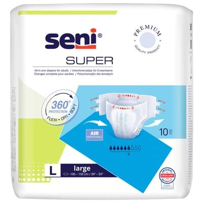 Підгузки для дорослих Seni Super large, розмір L, 10 штук