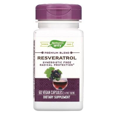 Ресвератрол Nature's Way Resveratrol, 60 капсул