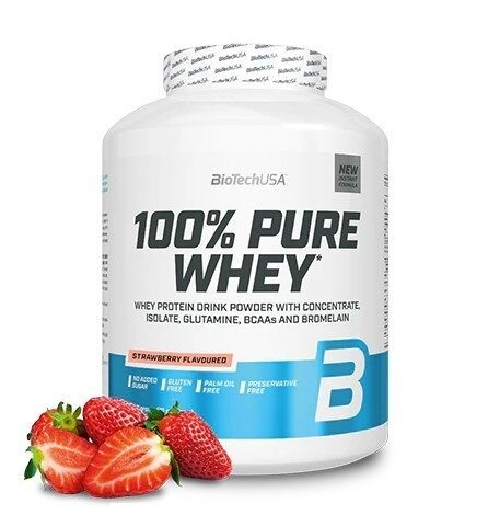 Протеїн Biotech 100% Pure Whey strawberry, 2,27 кг