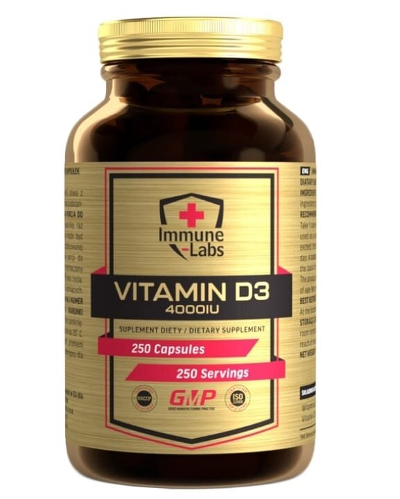Вітамін Д3 Immune Labs Vitamin D3 4000 МО капсули №250