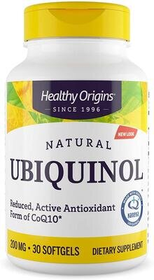 Убіхінол Healthy Origins Ubiquinol 200 мг, 30 капсул