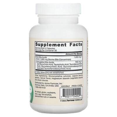 Жовчна кислота Jarrow Formulas Bile Acid Factors, 120 капсул