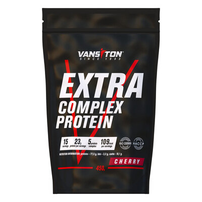 Протеїн Vansiton Extra Complex Protein, вишня, 450 г