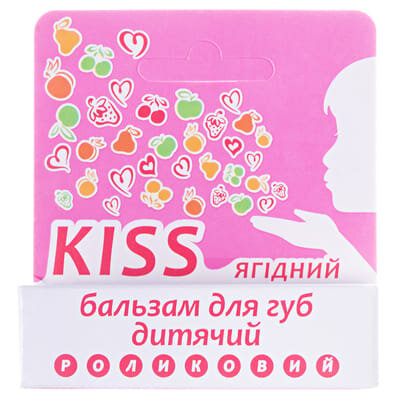 Бальзам для губ дитячий Enjee Kiss Ягідний, 6 мл