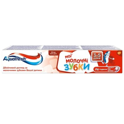 Зубна паста Aquafresh Мої молочні зубки, 3-5 років, 50 мл