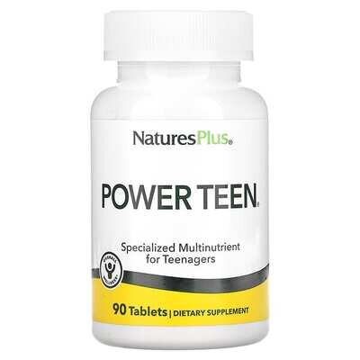 Мультивітаміни для підлітків Nature's Plus Source of Life Power Teen, 90 таблеток