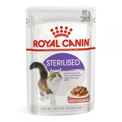 Корм вологий для стерилізованих кішок Royal Canin Sterilised Gravy від 1 року, шматочки в соусі, 85 г