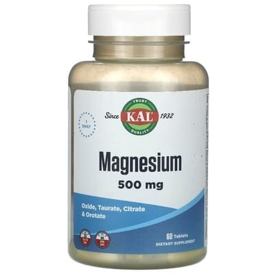 Магній KAL Magnesium 500 мг, 60 таблеток