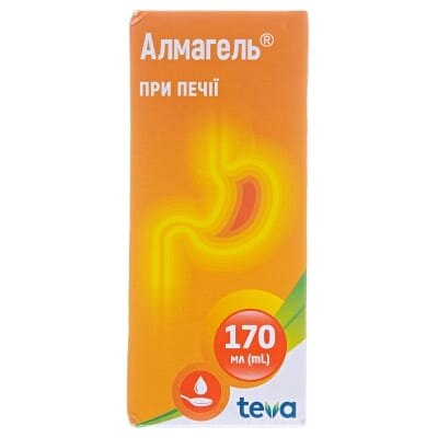 Алмагель суспензія ор. по 170 мл у флак.