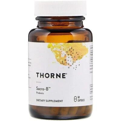 Сахароміцети буларді Thorne Research Sacro-B Probiotic, 60 капсул