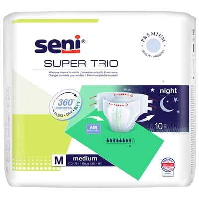 Підгузки для дорослих Seni Super Trio medium, розмір М, 10 штук