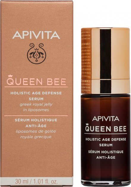 Сироватка для обличчя Apivita Queen Bee для комплексного захисту від старіння шкіри, 30 мл