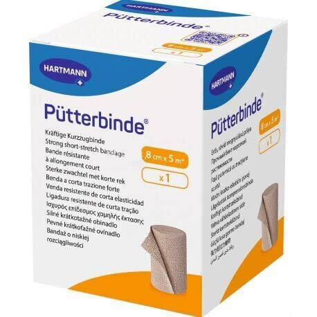Бинт еластичний Putterbinde середньої розтяжності 8 см х 5 м
