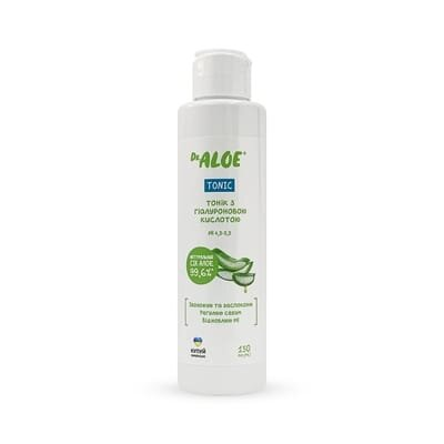 Тонік для обличчя Dr.Aloe з гіалуроновою кислотою, 150 мл