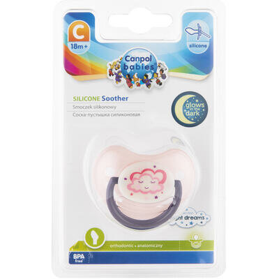 Пустушка силіконова Canpol Babies Night dreams анатомічна 22/502, 18+ місяців, 1 шт