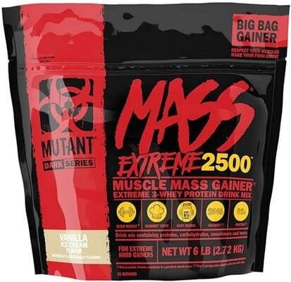 Гейнер Mutant Mass Extreme 2500, ваніль, 2720 г