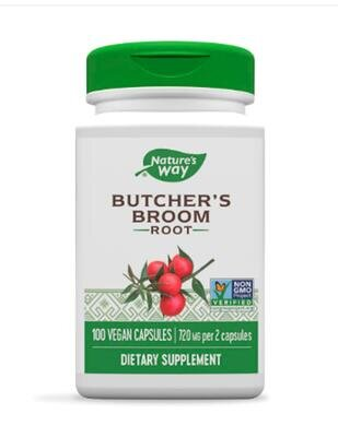 Іглиця шипувата корінь Nature's Way Butcher's Broom 720 мг, 100 капсул