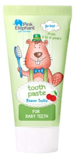 Зубна паста Pink Elephant Beaver Justin, 50 мл