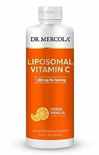 Вітамін С Dr. Mercola Liquid Liposomal Vitamin C ліпосомальний рідкий 1000 мг, 450 мл