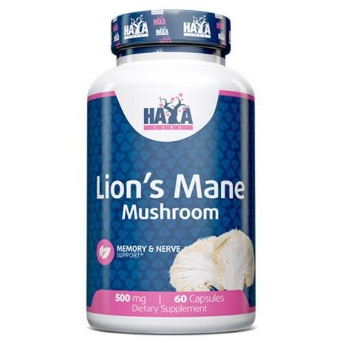 Їжовик гребінчастий Haya Labs Lion's Mane 500 мг, 60 капсул