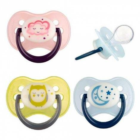 Пустушка силіконова Canpol Babies Night dreams кругла 22/639, 0-6 місяців, 1 шт