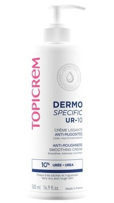 Крем Topicrem Dermospecific UR-10 для вирівнювання загрубілих недоліків шкіри, 500 мл