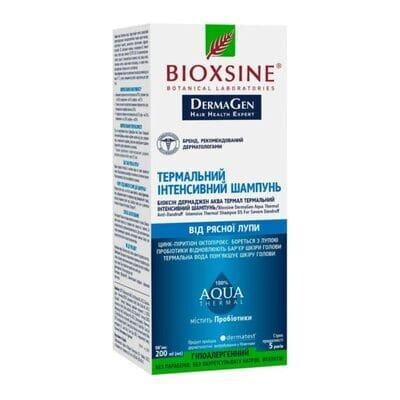 Шампунь Bioxsine DermaGen Aqua Thermal інтенсивний, 200 мл