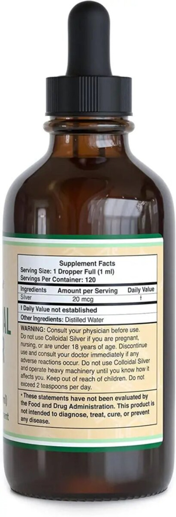Колоїдне Срібло Double Wood Colloidal Silver, 120 мл