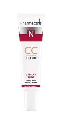 Крем-СС Pharmaceris N Capilar-Tone тонуючий для куперозної і гіперчутливої шкіри, SPF 30, 40 мл