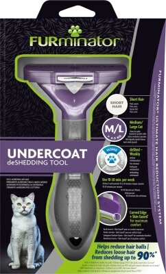Фурмінатор FURminator 691661 для котів з короткою шерстю, розмір L