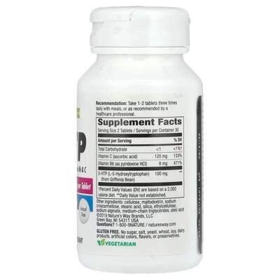 5-НТР Nature's Way 5-HTP 50 мг, 60 вегетаріанських таблеток