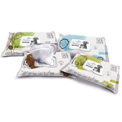 Серветки вологі M-Pets Pet Cleaning Wipes Bamboo очищаючі для собак, котів і гризунів, 30 штук