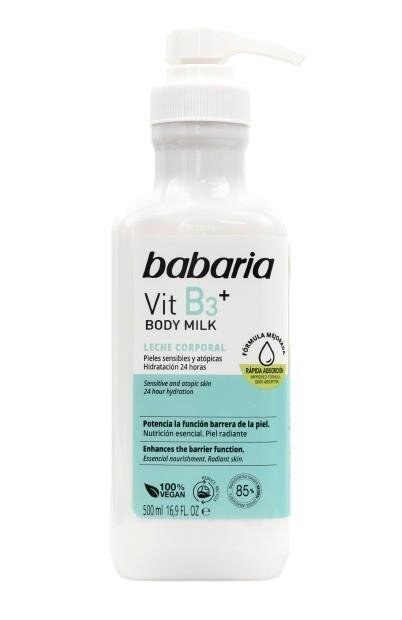 Молочко для тіла Babaria Vit B3+ з вітаміном В3, 500 мл