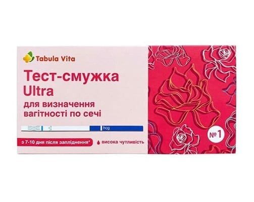 Тест-смужка Ультра Табула Віта для визначення вагітності (UH1T), 1 штука