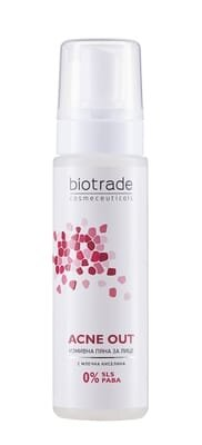 Пінка Biotrade Acne Out очищаюча з молочною кислотою для проблемної шкіри, 150 мл