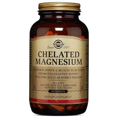 Магнію хелат Solgar Chelated Magnesium таблетки №250