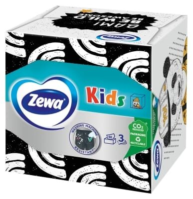 Серветки косметичні Zewa Kids 3 шари, 60 шт