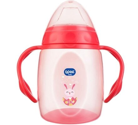Поїльник-непроливайка Wee Baby з ручками та м’яким носиком, 250 мл