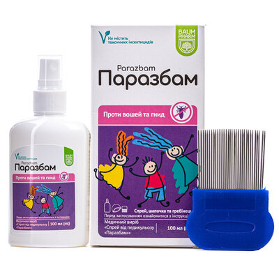 Паразбам Baum Pharm спрей косметичний від педикульозу, 100 мл