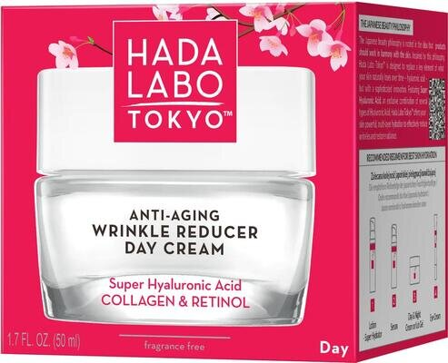 Крем для обличчя Hada Labo Tokyo Red проти зморшок денний, 50 мл