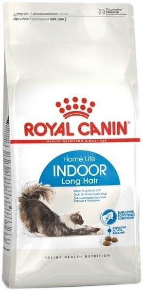 Корм сухий для довгошерстих котів Royal Canin Indoor Long Hair від 1 до 7 років, що живуть в приміщенні, 2 кг