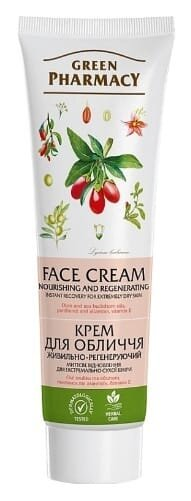 Крем для обличчя Green Pharmacy Поживно-регенеруючий, 100 мл