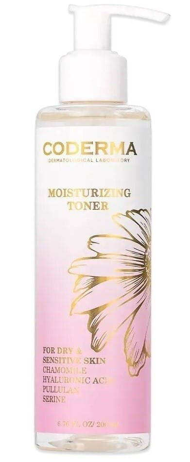 Тонік Coderma для обличчя зволожувальний для сухої та чутливої шкіри, 200 мл
