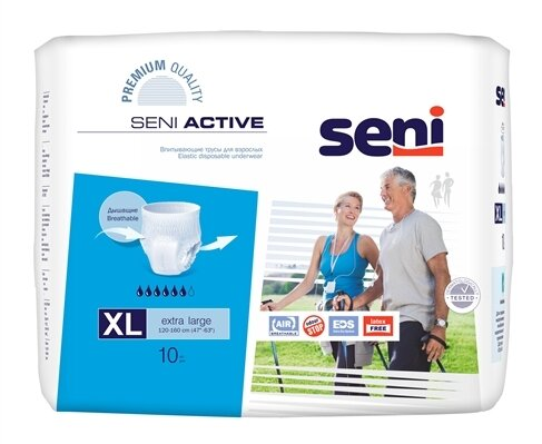 Труси поглинаючі для дорослих Seni Active extra large, 10 штук