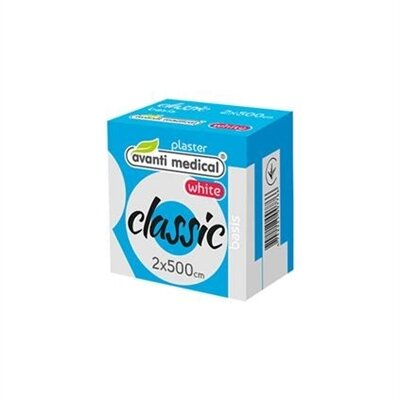 Пластир медичний Avanti medical Classic на тканинній основі 2 см х 500 см, білий, котушка, 1 штука