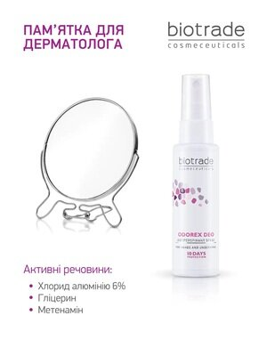 Дезодорант-антиперспірант спрей Biotrade Odorex Deo тривалої дії 10 днів захисту, 5 мл